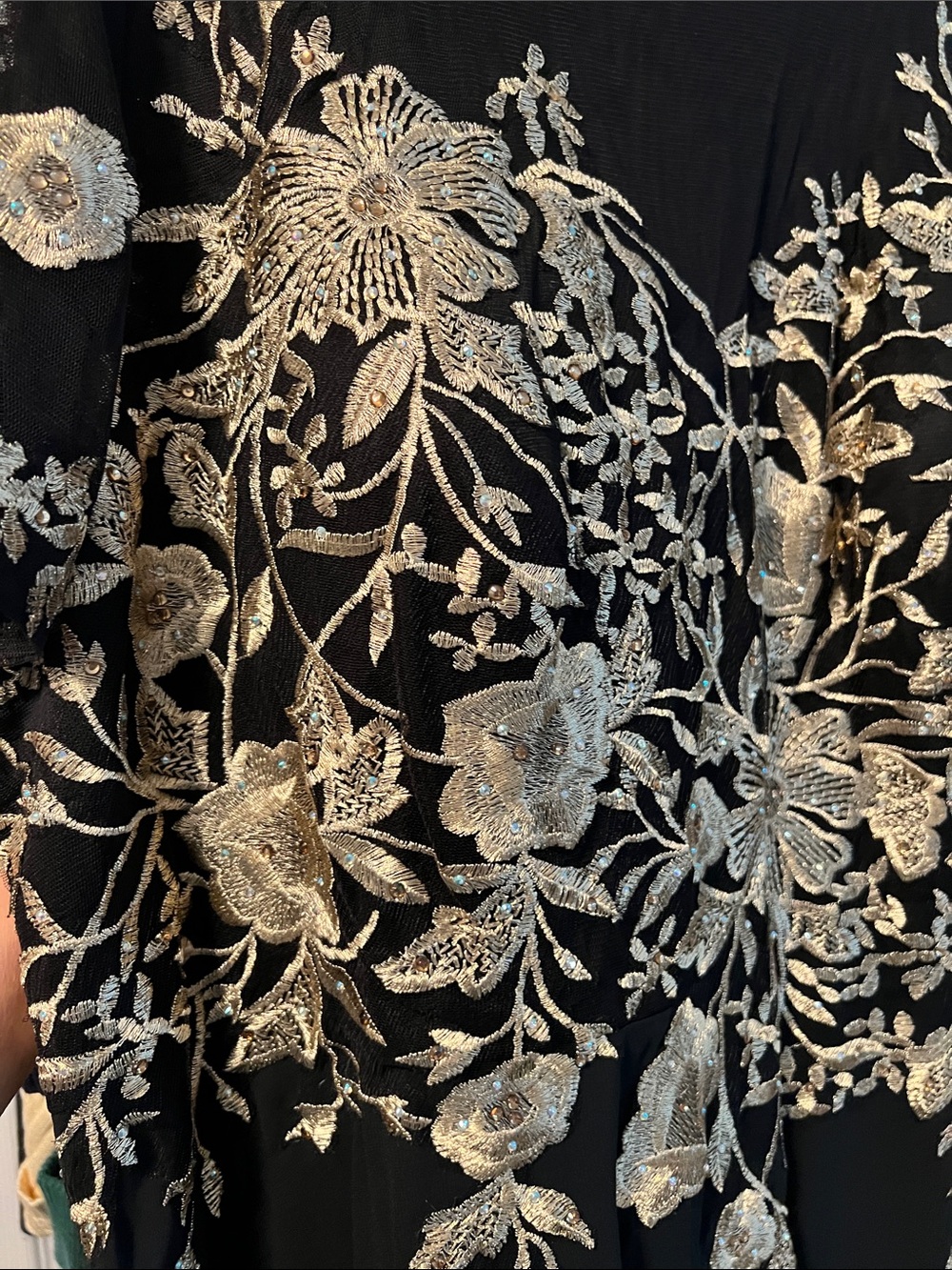 Betsy & Adam Black and Gold Floral Dress/gown
Full length - Picture 4 of 16